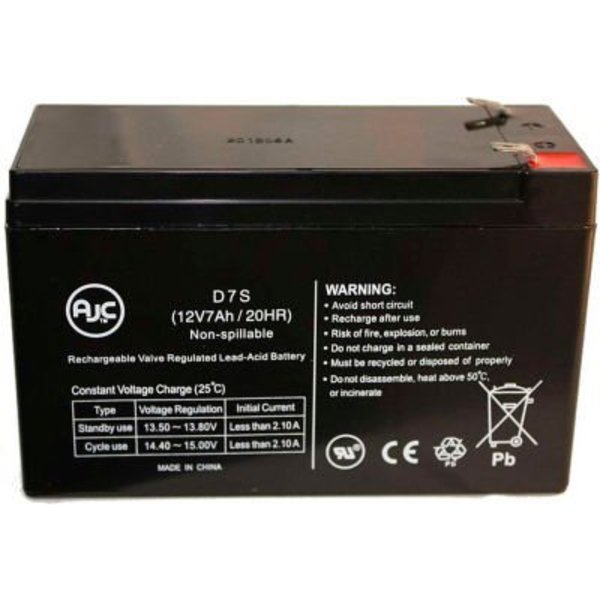Battery Clerk UPS Battery, Compatible with Best Power Patriot 420 UPS Battery, 12V DC, 7 Ah, Cabling, F2 Terminal BEST POWER-PATRIOT 420